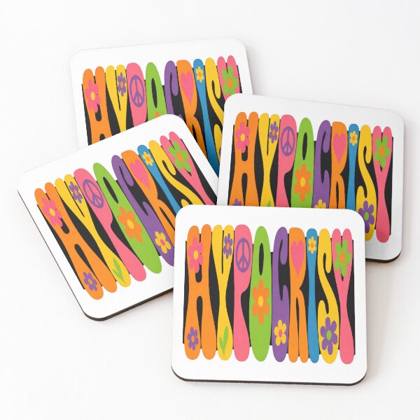 Item preview, Psychedelic “Hypocrisy” Retro 60s Groovy Lettering Design designed and sold by NotSoSubtleRosiePeas.