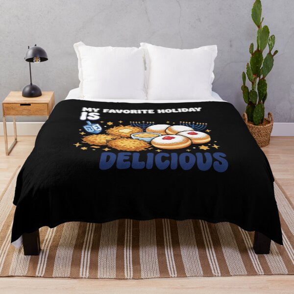 Item preview, Delicious Hanukkah Food Latkes Sufganiyot Holiday designed and sold by AmeliaShirts.