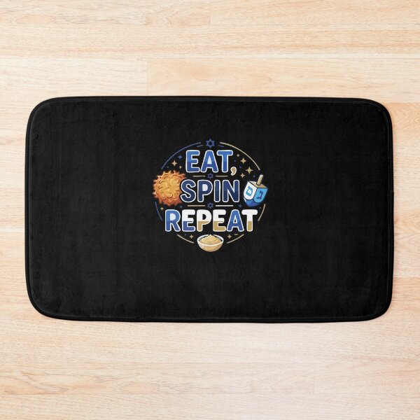 Item preview, Hanukkah Eat Spin Repeat Latke Dreidel Jewish designed and sold by AmeliaShirts.