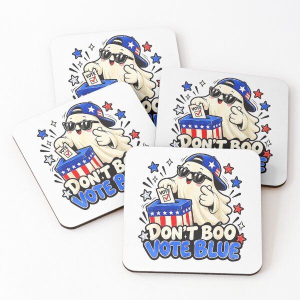 Item preview, Don't Boo Vote Blue Funny Halloween Ghost Vote Early Democrat designed and sold by Byhergawaa.