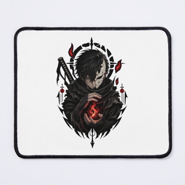 Item preview, The Last Spark – Dark Samurai Anime Flame designed and sold by AD-NOVA!!!.