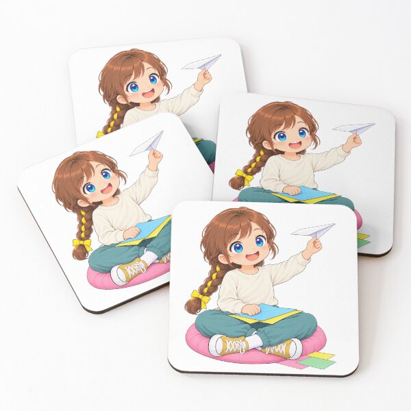 Item preview, Kenzie Paper Airplane Cartoon Character Design designed and sold by Kenzie & Co.