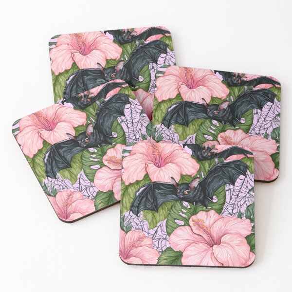 Item preview, Hibiscus Spiderweb and Bats designed and sold by scicilysimonee.