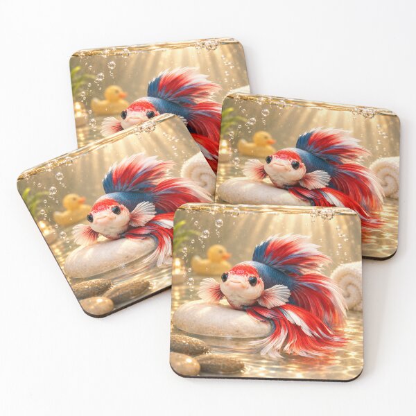 Item preview, Playful Betta Fish Bathtub designed and sold by Sillytoe.