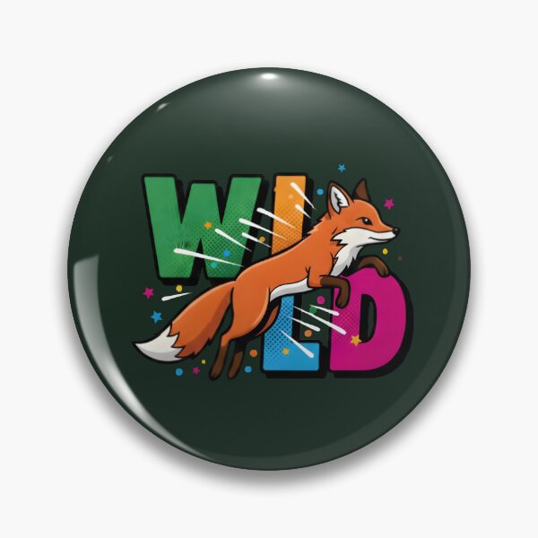 Item preview, Wild Leaping Red Fox Action Typography Graphic designed and sold by VibeShift Studio.