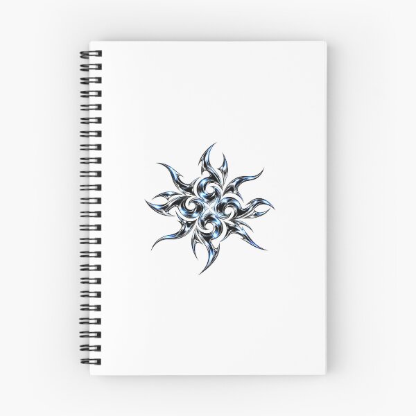 Item preview, Liquid Chrome Tribal Spiral – Y2K Cyber Gothic Vortex designed and sold by FileFlowStudio.