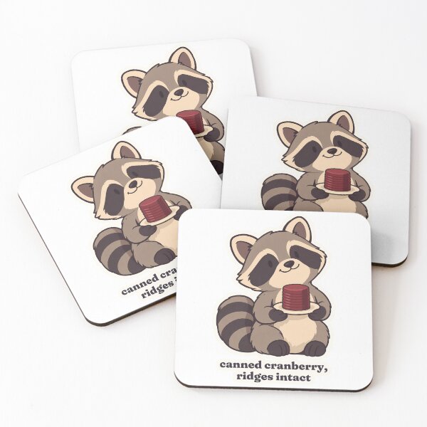 Item preview, Proud Raccoon with Canned Cranberry Thanksgiving designed and sold by OuqCreations.