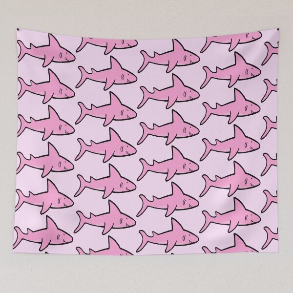 Item preview, Swimming Pink Shark designed and sold by BubbleComet.