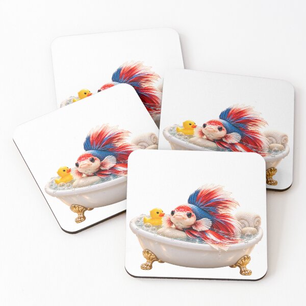 Item preview, Colorful Betta Fish Bathtub designed and sold by Sillytoe.