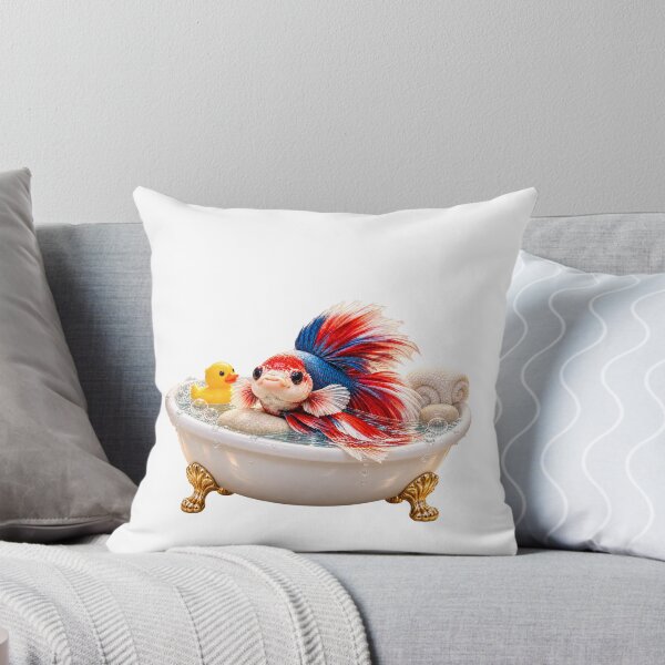 Item preview, Colorful Betta Fish Bathtub designed and sold by Sillytoe.
