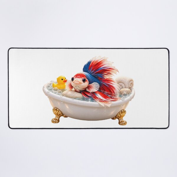 Item preview, Colorful Betta Fish Bathtub designed and sold by Sillytoe.