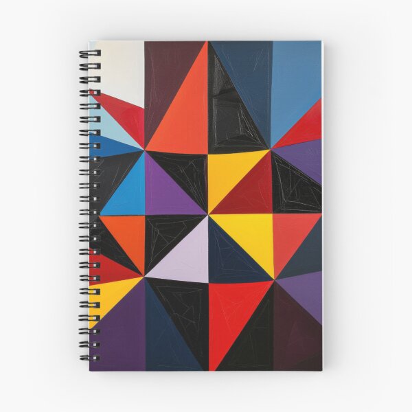 Item preview, spatial illusion colorful geometric triangular abstract design designed and sold by SmashingDeals.