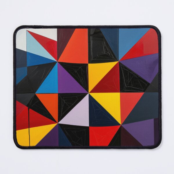 Item preview, spatial illusion colorful geometric triangular abstract design designed and sold by SmashingDeals.