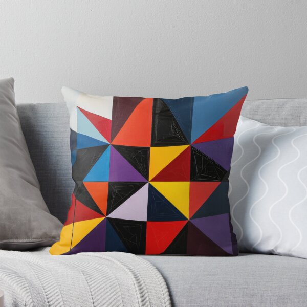Item preview, spatial illusion colorful geometric triangular abstract design designed and sold by SmashingDeals.