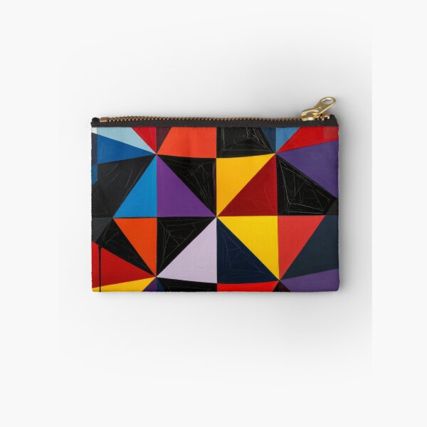 Item preview, spatial illusion colorful geometric triangular abstract design designed and sold by SmashingDeals.