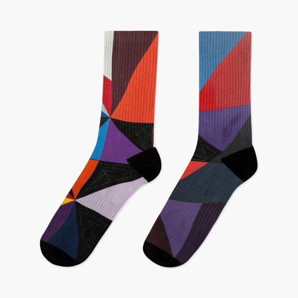 Item preview, spatial illusion colorful geometric triangular abstract design designed and sold by SmashingDeals.