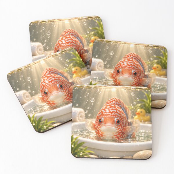 Item preview, Whimsical Discus Fish Bathtub designed and sold by Sillytoe.