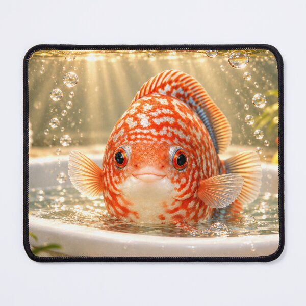 Item preview, Whimsical Discus Fish Bathtub designed and sold by Sillytoe.