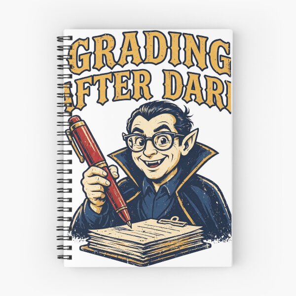 Item preview, Funny Vampire Teacher Grading Papers Artwork designed and sold by theStaffRoomHQ.