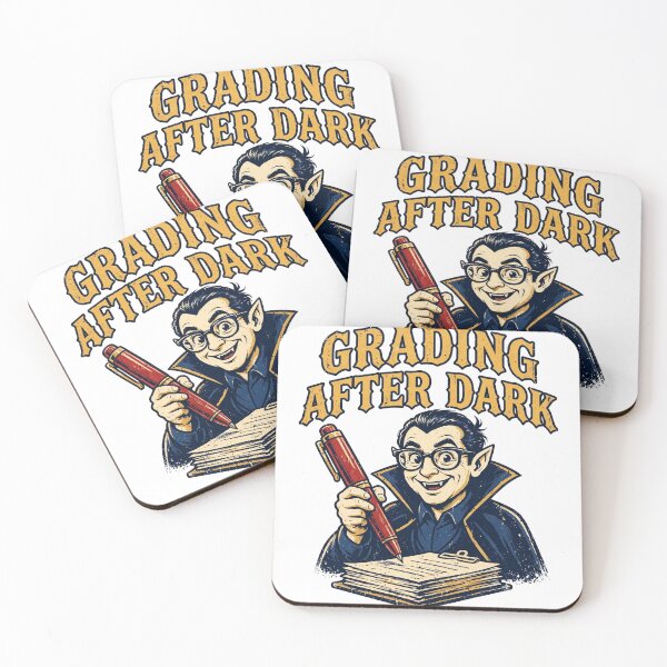 Item preview, Funny Vampire Teacher Grading Papers Artwork designed and sold by theStaffRoomHQ.