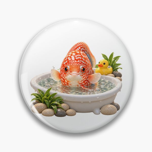 Item preview, Playful Discus Fish Bathtub designed and sold by Sillytoe.