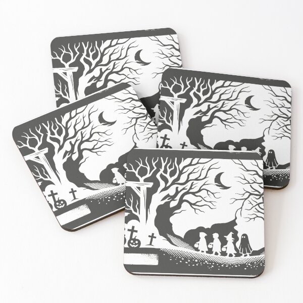 Item preview, Copy of Vintage Halloween Trick or Treaters Papercut Silhouette designed and sold by AgdBol.