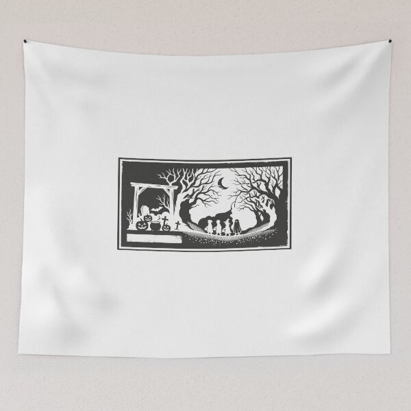 Item preview, Copy of Vintage Halloween Trick or Treaters Papercut Silhouette designed and sold by AgdBol.