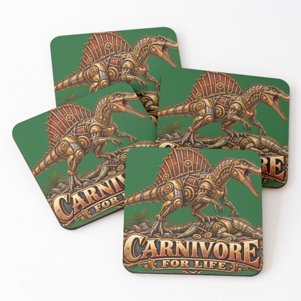 Item preview, Carnivore for Life Steampunk Dinosaur Spinosaurus designed and sold by TheThinglings.