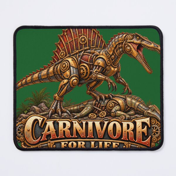 Item preview, Carnivore for Life Steampunk Dinosaur Spinosaurus designed and sold by TheThinglings.