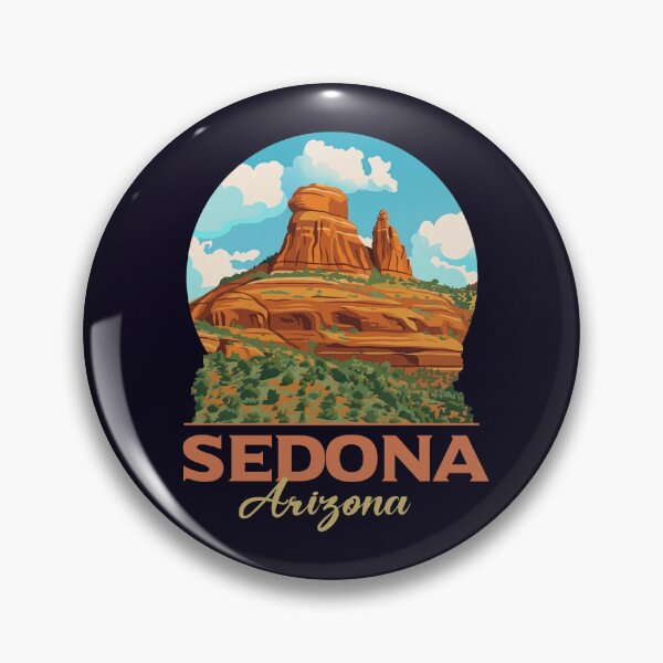 Item preview, Sedona Arizona Red Rocks Desert Vintage Art designed and sold by LinaValearte.