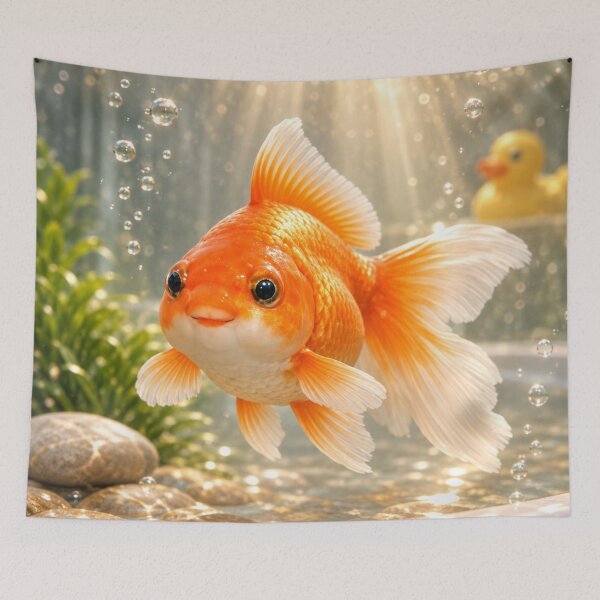 Item preview, Cheerful Goldfish Bathtub designed and sold by Sillytoe.