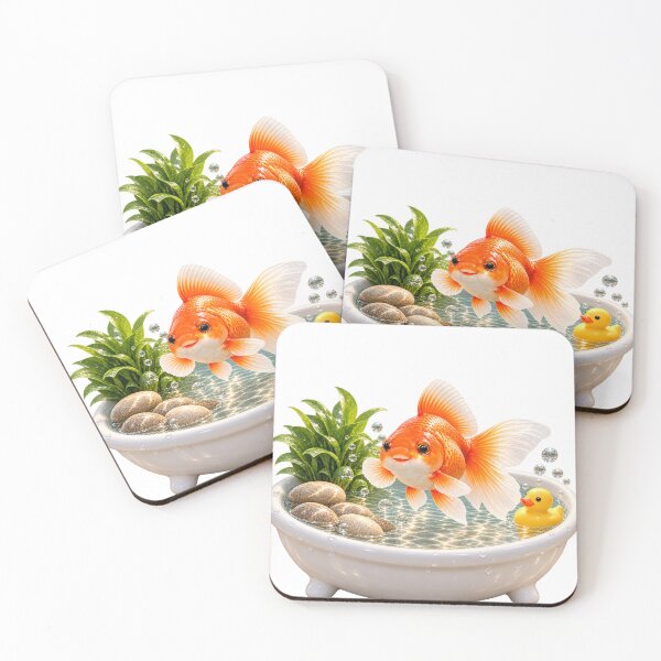 Item preview, Playful Goldfish Bathtub designed and sold by Sillytoe.