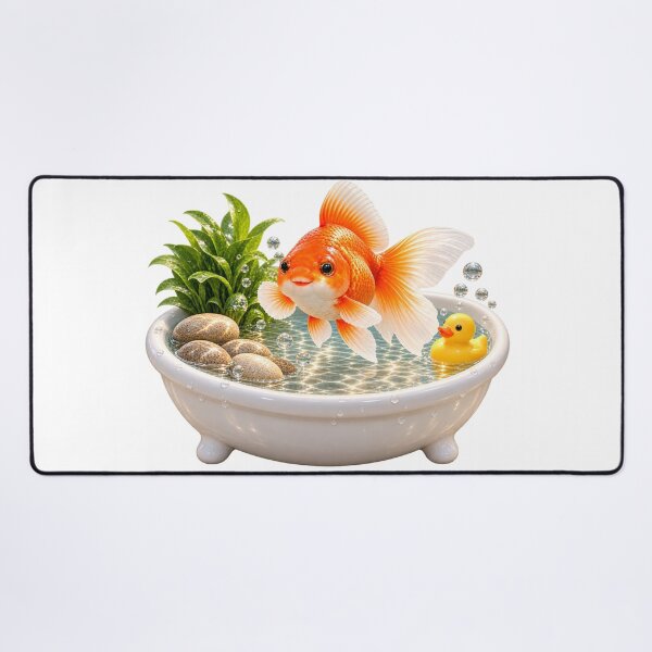 Item preview, Playful Goldfish Bathtub designed and sold by Sillytoe.