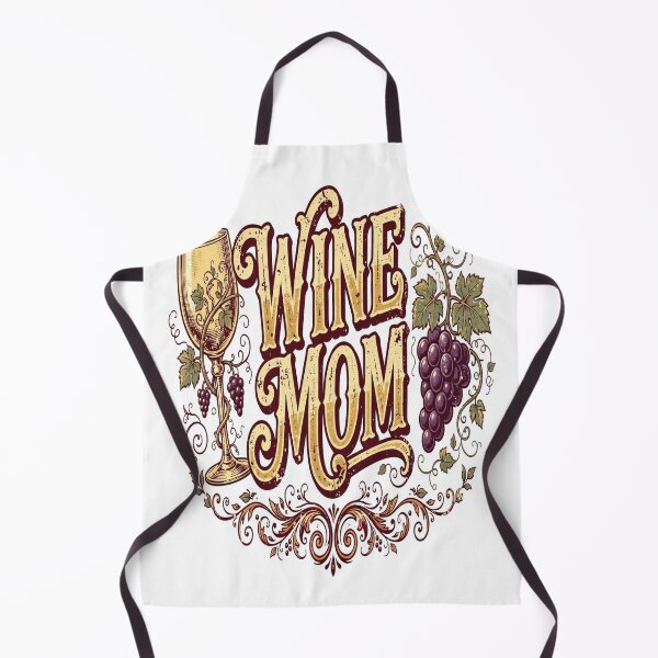 Item preview, Wine Mom Retro Vintage Wine Glass Grapes T-Shirt designed and sold by EverydayBadge.