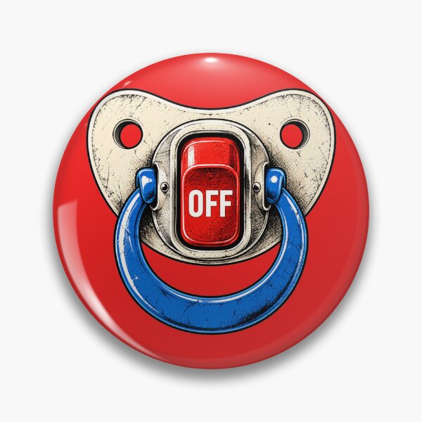 Item preview, Baby Off Switch – Retro Pacifier designed and sold by Ania & Maxiu.