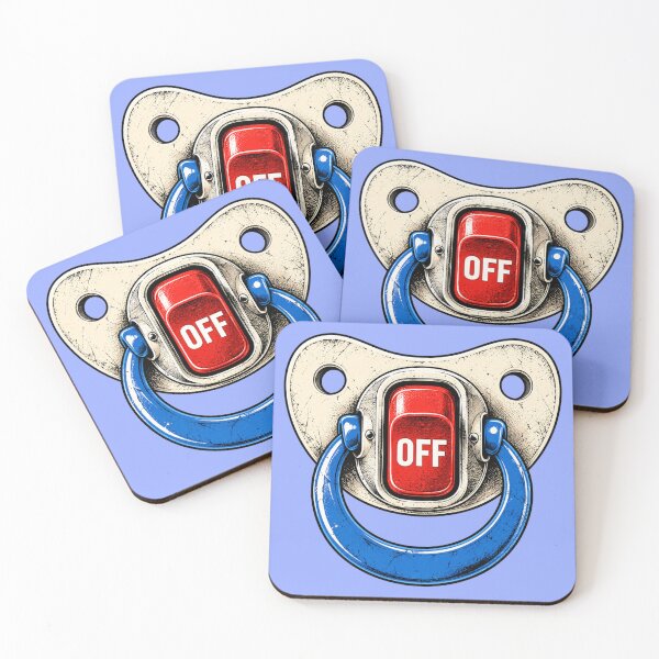 Item preview, Baby Off Switch – Retro Pacifier designed and sold by Ania & Maxiu.