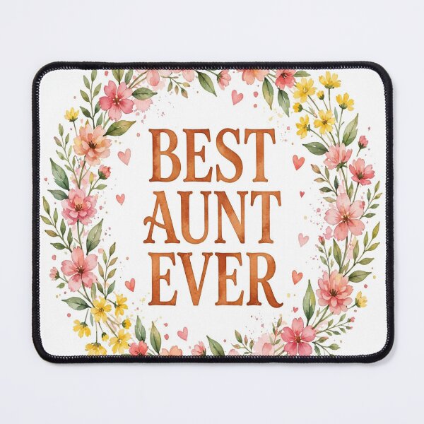 Item preview, Best Aunt Ever Floral Wreath Watercolor T-Shirt designed and sold by EverydayBadge.
