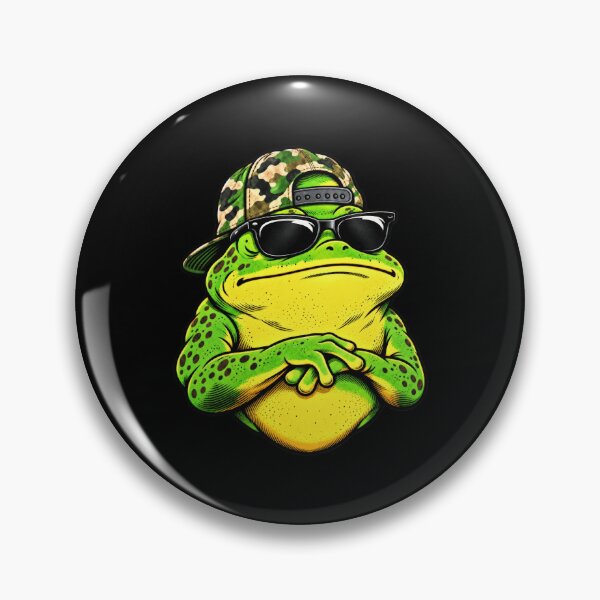 Item preview, Camouflage Frog Fisher Outdoor Wildlife Portrait Art Edition designed and sold by Felinefinesse.