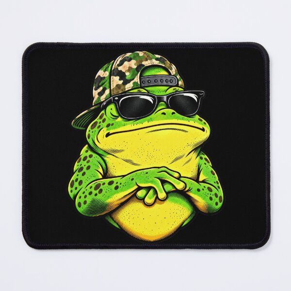 Item preview, Camouflage Frog Fisher Outdoor Wildlife Portrait Art Edition designed and sold by Felinefinesse.