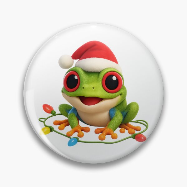Item preview, Joyful Red-Eyed Tree Frog Christmas designed and sold by Sillytoe.