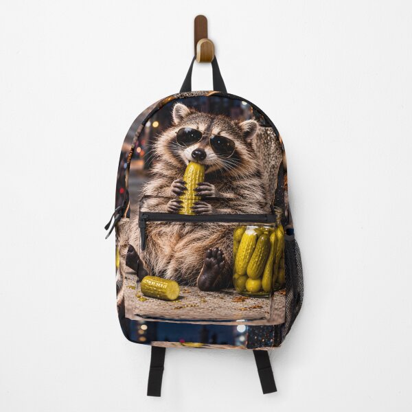 Item preview, Raccoon Eating Pickles designed and sold by Clothes With Smiling Animals Walt Gral.