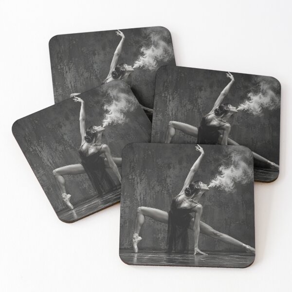 Item preview, Vapor Dance – Elegant Ballerina Black and White Art designed and sold by House of Taste Vape Designs.