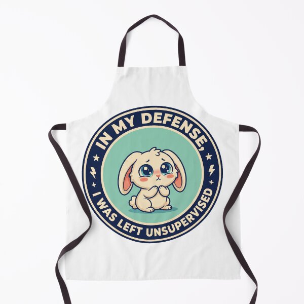 Item preview, In My Defense I Was Left Unsupervised - Funny Chaotic Bunny designed and sold by Tamer ⭐⭐⭐⭐⭐.