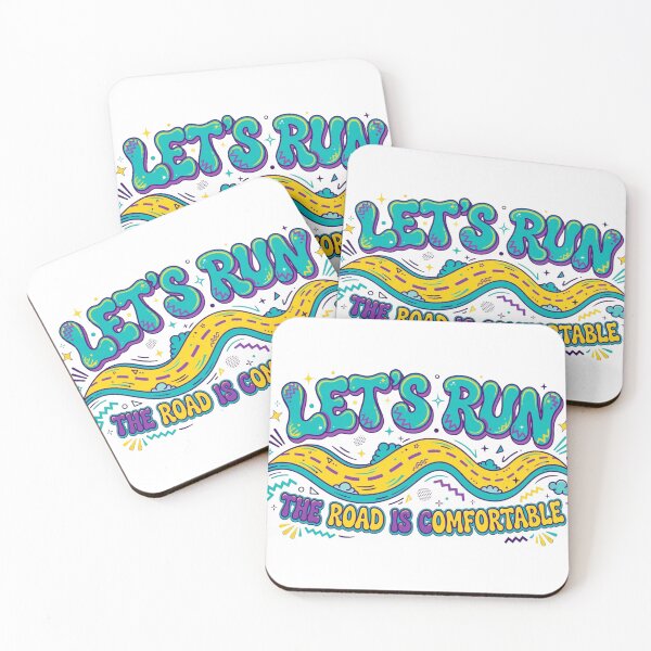 Item preview, Retro Groovy Let's Run Wavy Road Art designed and sold by ThePrintArt.