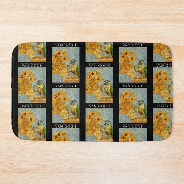 Item preview, Van Gogh Sunflowers Parrot Green Cheek Conure Fun Art Lover designed and sold by snailslowdance.
