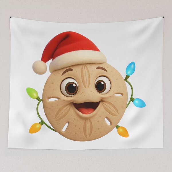 Item preview, Cheerful Sand Dollar Sea Urchin Christmas designed and sold by Sillytoe.