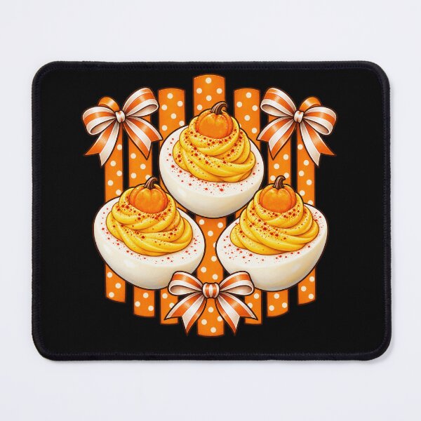 Item preview, Thanksgiving Deviled Eggs Fall Autumn Gingham Bow designed and sold by Kladhadredo.