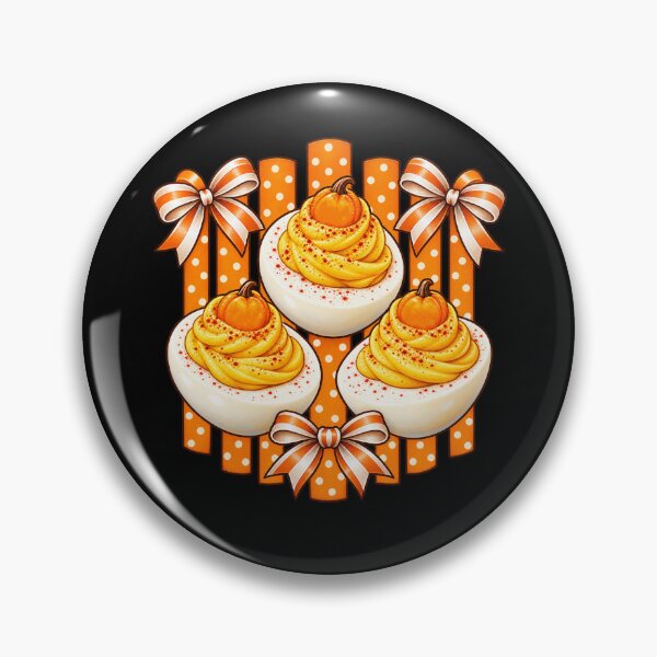 Item preview, Thanksgiving Deviled Eggs Fall Autumn Gingham Bow designed and sold by Kladhadredo.