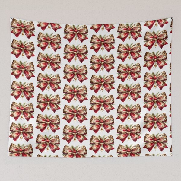 Item preview, Watercolor Leopard Christmas Bow  designed and sold by BetweenForms.