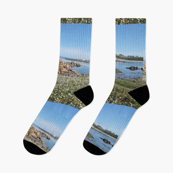 Item preview, Wildflowers and Ocean view bench in South Africa. designed and sold by Coastal Wearable Art & Home Decor.